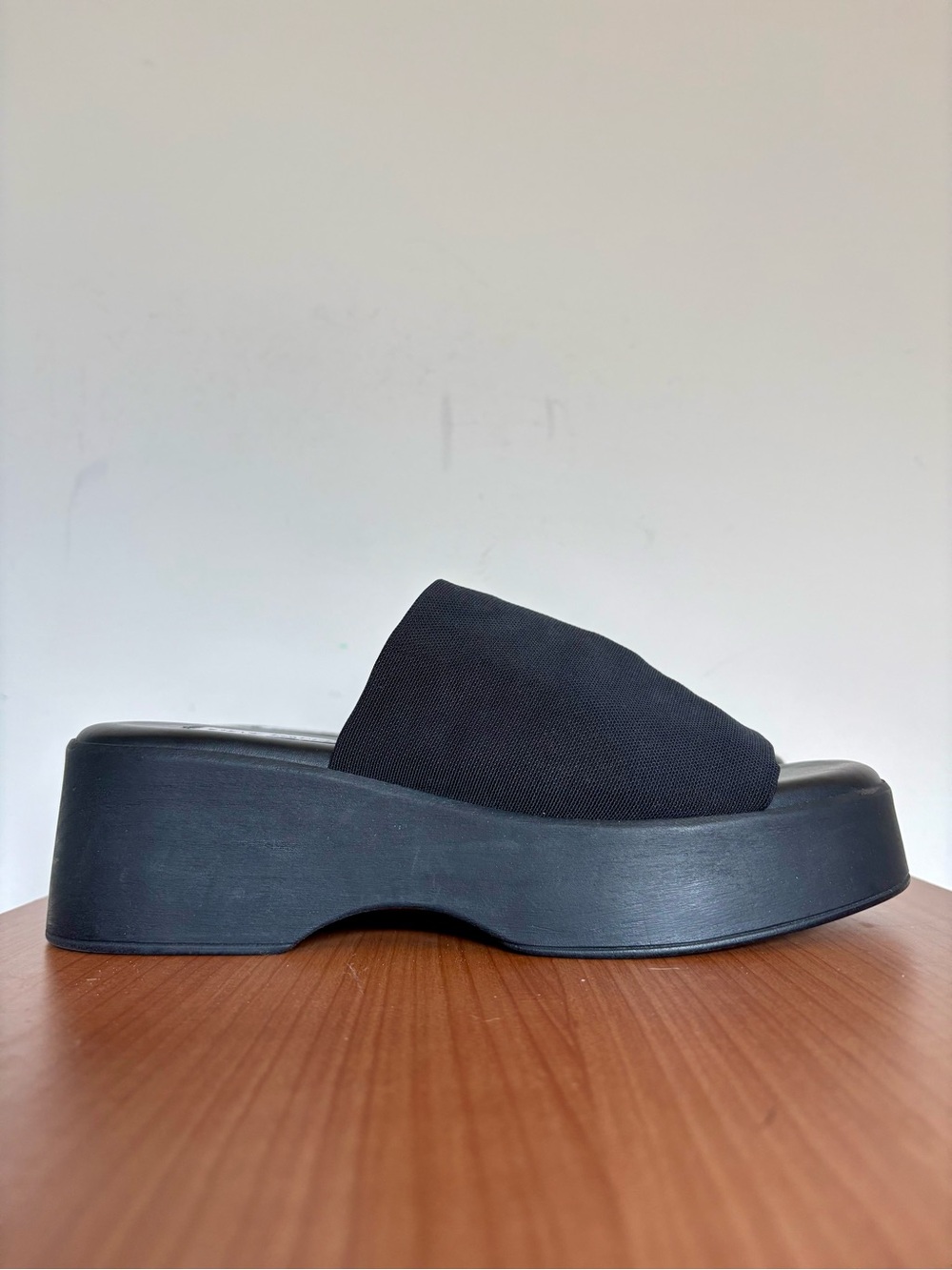 Steve Madden Slinky30 Platform Slide Sandals Black Size EU 38/7.5 NWOT Y2k 90s